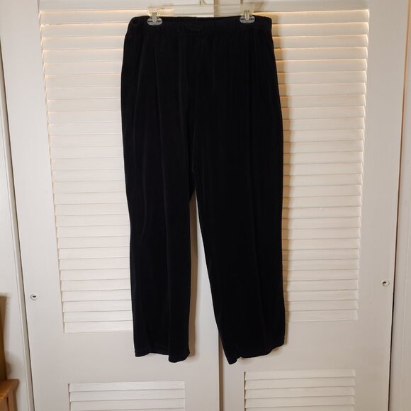 Excellent Condition Black Velour Pants (1X) - Picture 2 of 9